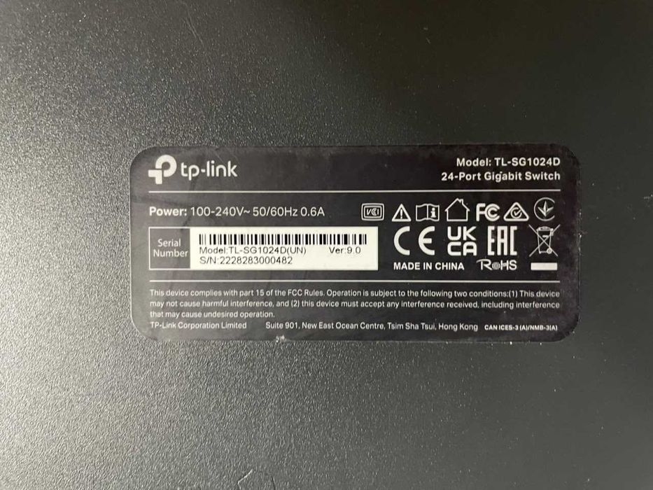 Коммутатор (Switch) свитч 24 ports TP-Link TL-SG1024D