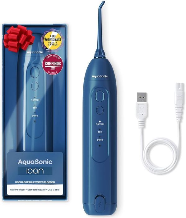 AquaSonic Icon Water Flosser (Navy - to’q ko’k rang)