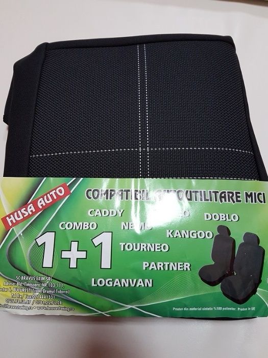 Husa Auto 1+1 Dacia Logan Van,Doblo,Kangoo,Partner,Combo