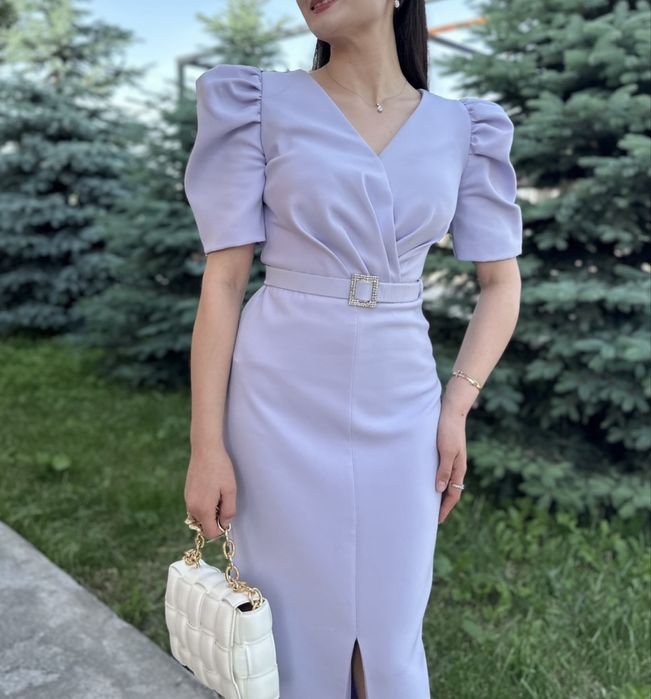 Сиреневое вечернее платье