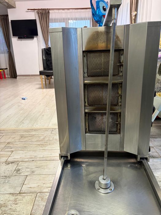 Aparat Shaorma/Kebab pe gaz,3 Arzatoare