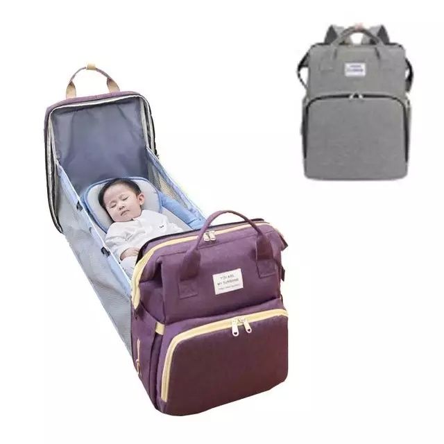 2 в 1 бебешка чанта, раница за бебешка количка, кошара, повивалник