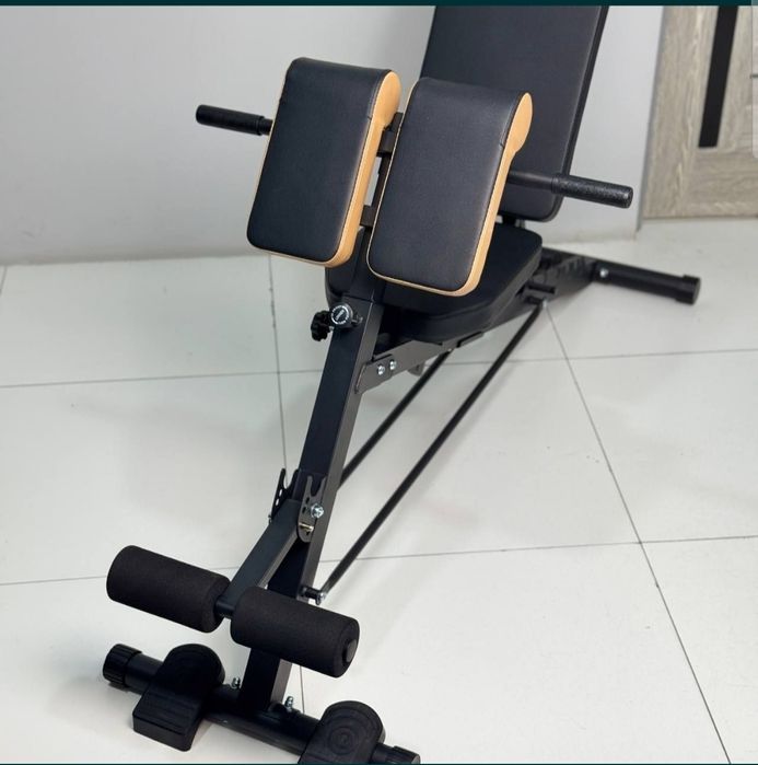 Лежак для пресса + гиперэкстензия Скамя для гантели и спины 3в1