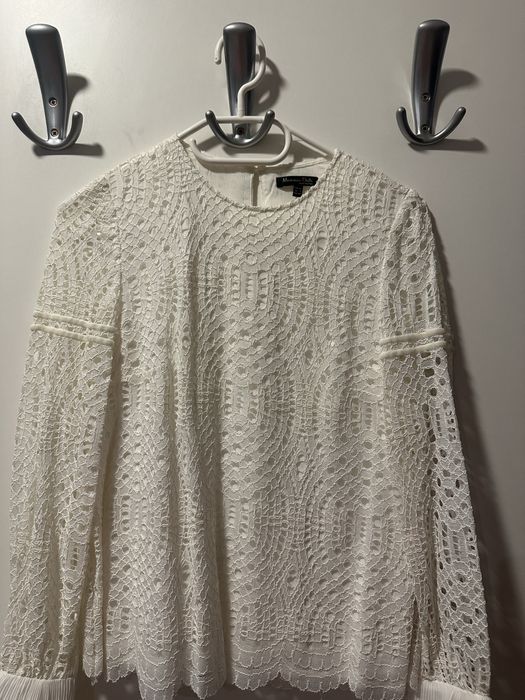 Дамска елегантна дантелена блуза на Massino Dutti