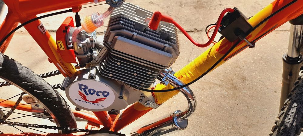 Vând bicicleta cu motor 100cc nou