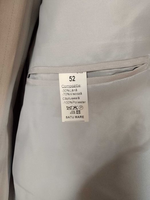 Costum barbati 52 gri deschis