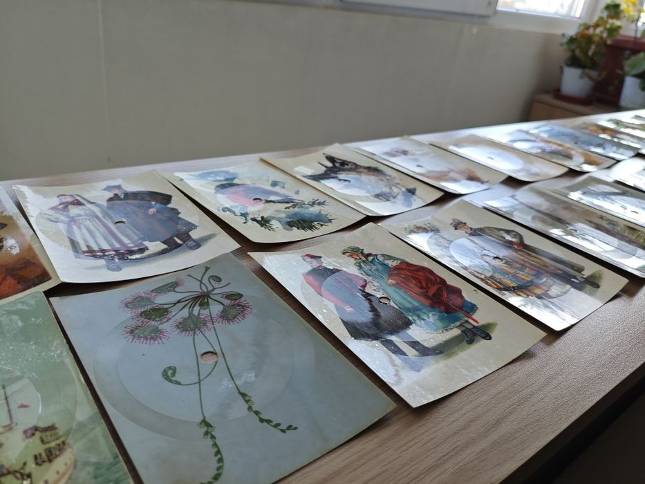 Флексидиск на Бийтълс, рядко издание - Полски пощенски картички 60те