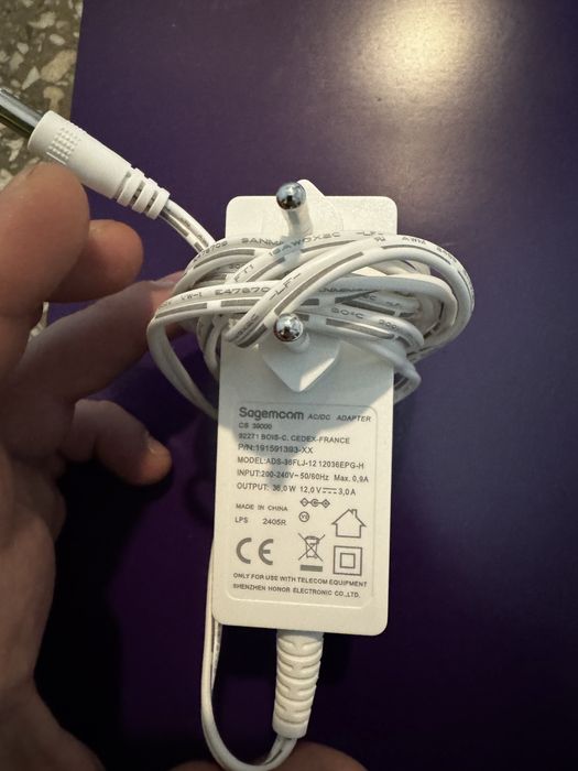 Alimentator Incarcator 12V 3A 2,5A 36W Sagemcom Cameră CCTV /Bandă LED