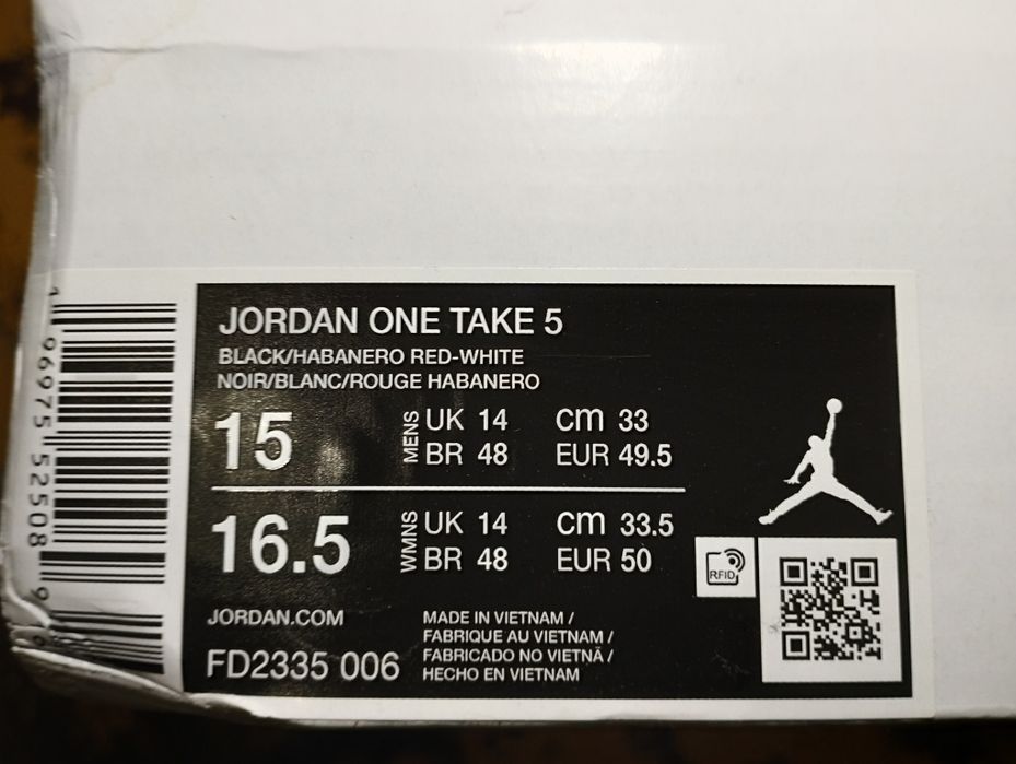 Кроссовки Nike Air Jordan One Take 5