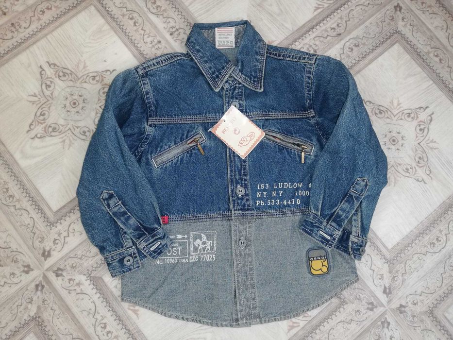 Рубашка джинсовая мальчику