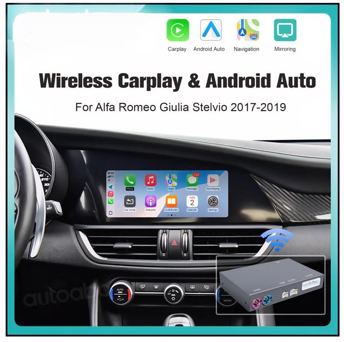 Modul Carplay și Android auto wireless Alfa Romeo