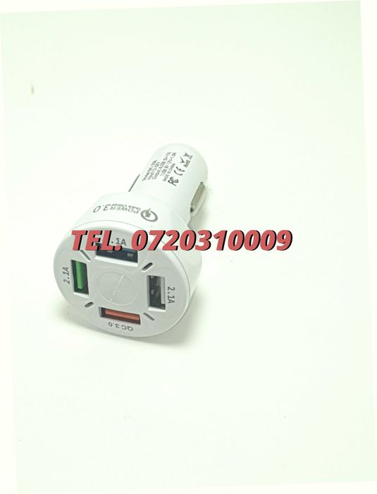 Superfastcharge Incarcator Auto Cu Patru Porturi Usb Partycharge