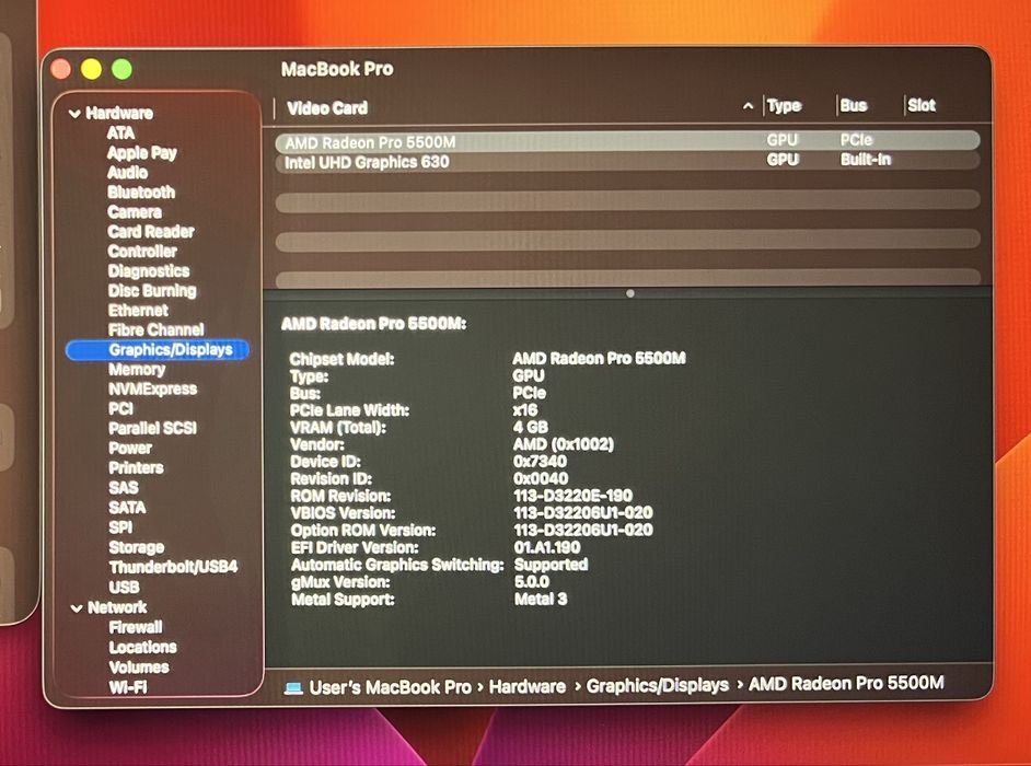 Отличен! Macbook Pro 16’ 2019 - Intel Core i9/ 32GB /1TB/ Touchbar