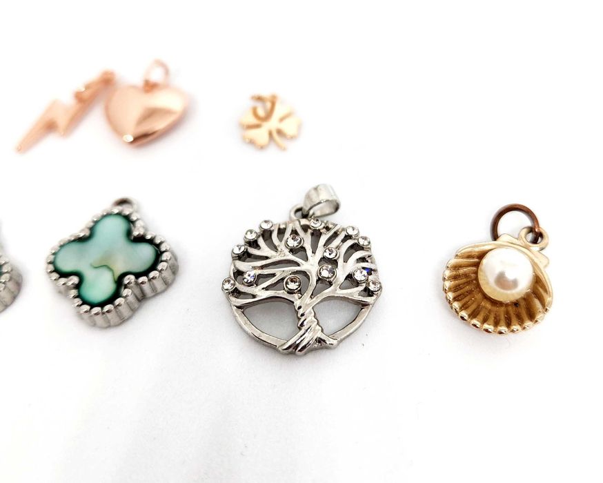 Висулки Sunlight детелина перла дърво черупка сърце мълния