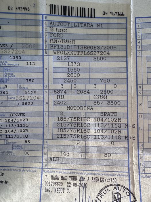 Ford tranzit punte dubla 2006