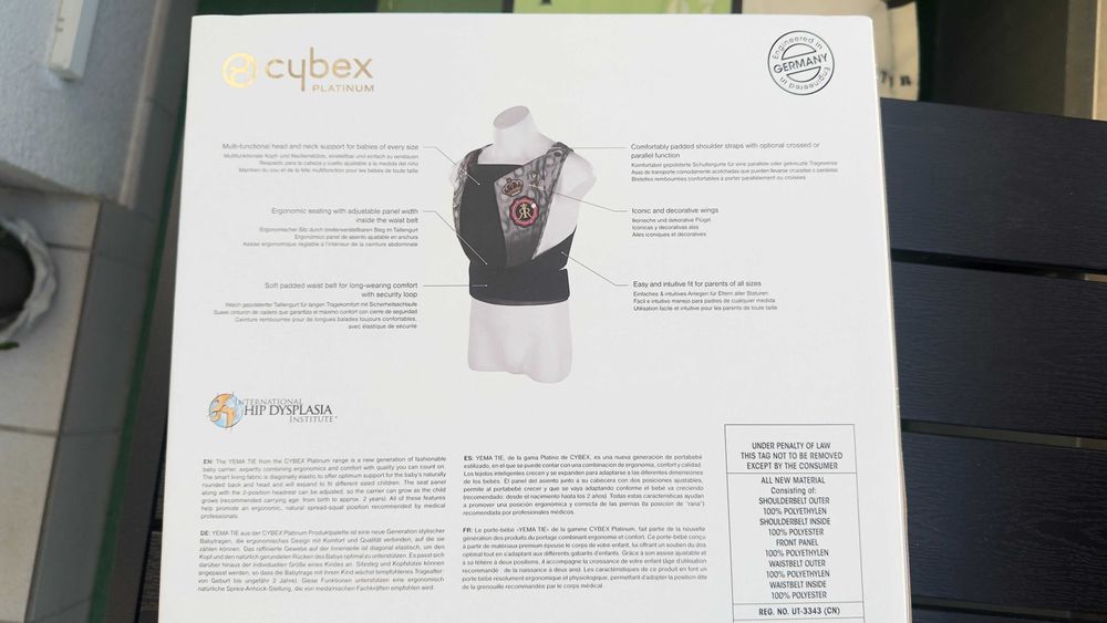 Луксозно кенгуру / Ергономична раница Cybex Yema-Tie  REBELLIOUS