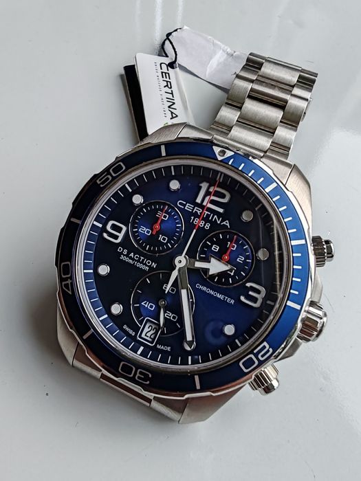 Ceas Certina DS Action Chronograph Quartz Chronometer 43 mm 300 m W. R