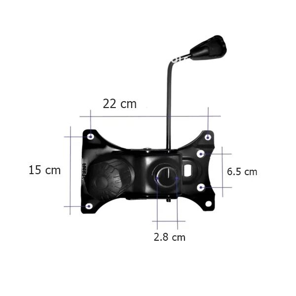 Set placuta balans, baza, rolă universală si cilindru piston, scaune