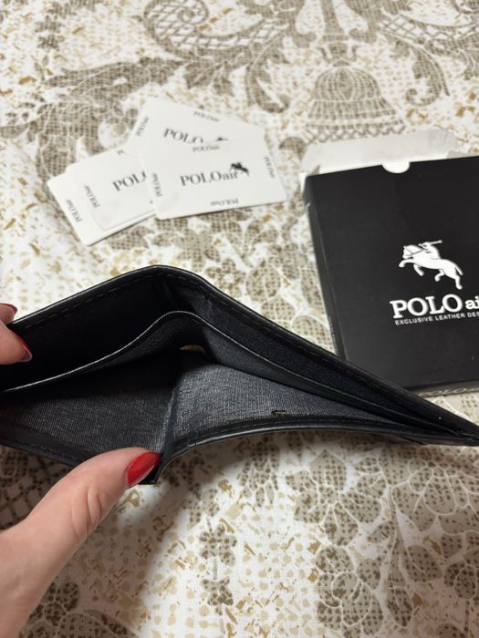 Нов мъжки портфейл POLO Air – кожен, в кутия