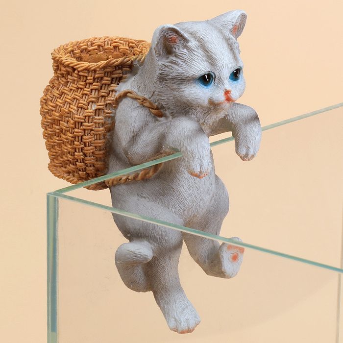 Котики декорации, отличная подставка для сачков. Аквариумы, рыбки