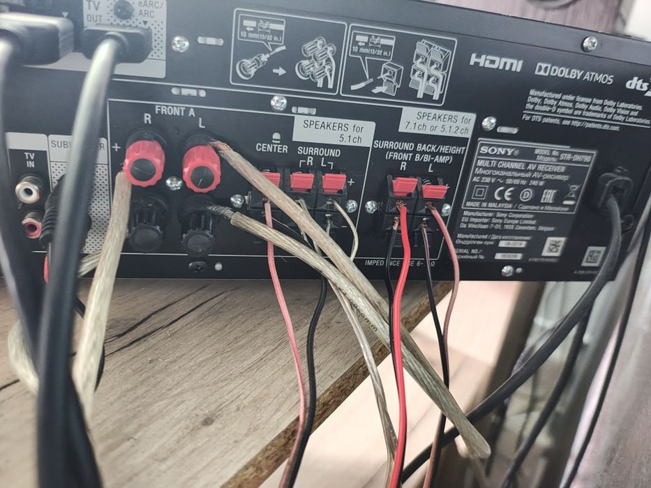 Receiver Dolby atmos Sony STR-DH790