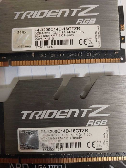 16GB DDR4 3200Mhz CL14 - G.Skill TridentZ RGB