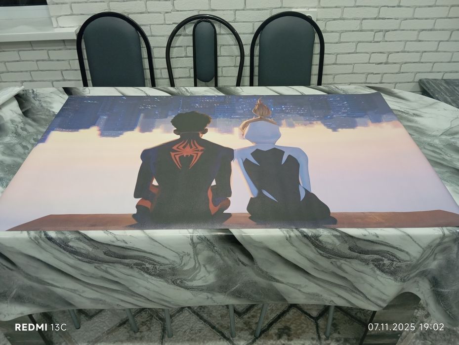 Коврик для мыши с рисунком человека паука