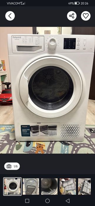 Сушилня Ariston Hotpoint 8kg модел-ntm1081eu