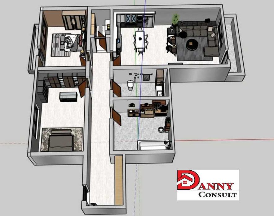 Тристаен апартамент в гр. Велико Търново, кв. "Бузлуджа"