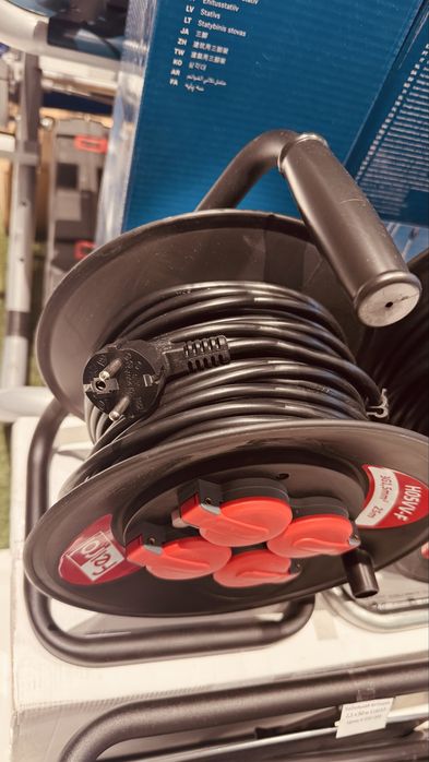 Удлинительный кабель, спиральный, Feirol 114013; 25 м; 3х1,5 мм²