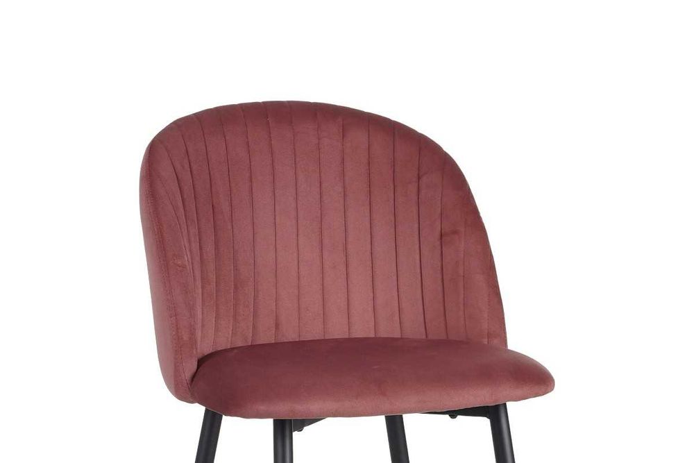 Бар стол Puzzle-home 4 цвята, Метална основа, Кадифе, 53х46.5х96.5см.