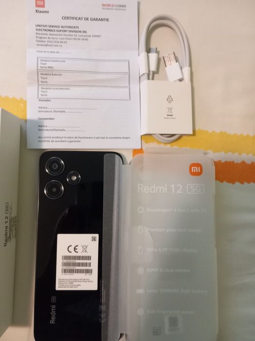 Vand telefon Redmi 12 5G,128 GB  nou (este in tipla,nu a fost folasit