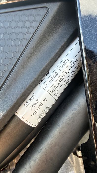 Kawasaki ZX4R, A2, Primul Proprietar, Garantie