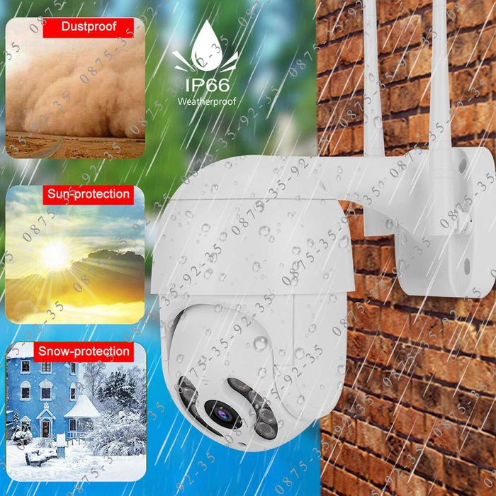 ICSEE Куполна PTZ IP CAMERA 8MP WiFi Външна Водоустойчива камера Wi-Fi