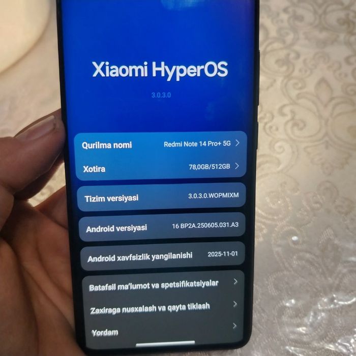 Redmi note 14 pro+ 5g