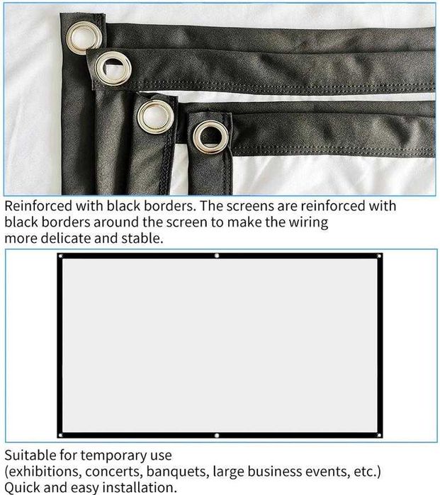 Проекторен Екран за Проектор Видео Проектор Екран за Мултимедиен Плеър