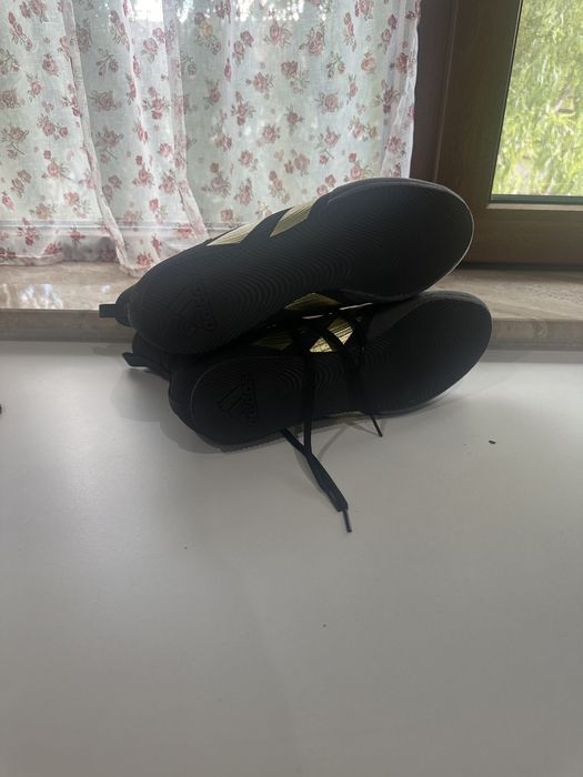 Incălțăminte de box Adidas Box Hog 4 negru-galben