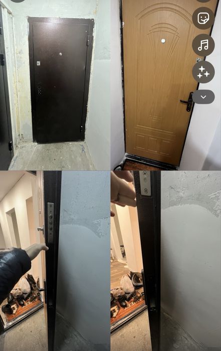 Дверь входная б/у полотно