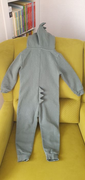 Комбинезон флисовый 98 размер, цвет эвкалипт