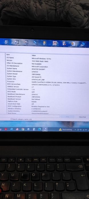 Laptop Lenovo T540t full