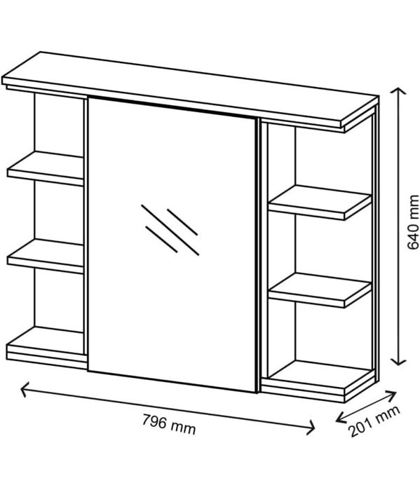 Шкаф за надмивка Vicco 3754