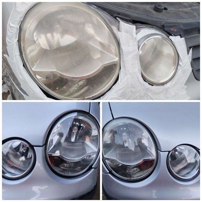 Polisare faruri cu polimer lichid