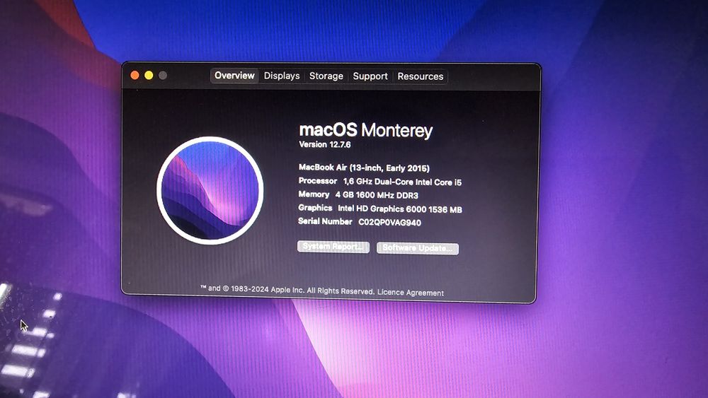 Macbook AIR 2015 procesor i5
