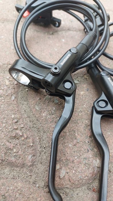 Set frane disc hidraulice SHIMANO MT200 NOI 100/150cm OEM