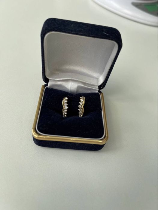 Сережки золото бриллианты