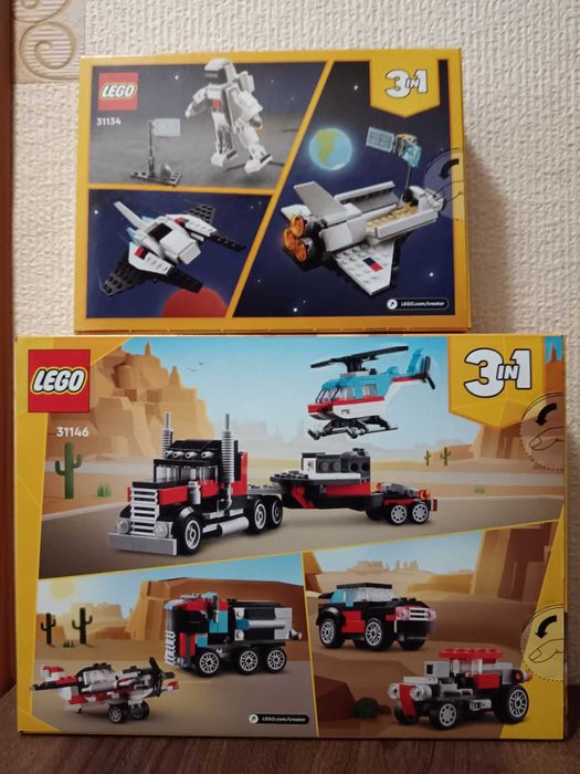 LEGO Creator 3 в 1 модели 31134,31146,31111 .LEGO Technic 42147.