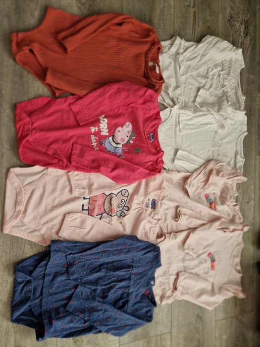 Lot 8 body cu maneca lunga LC WAIKIKI si SMYK, fetita, 98