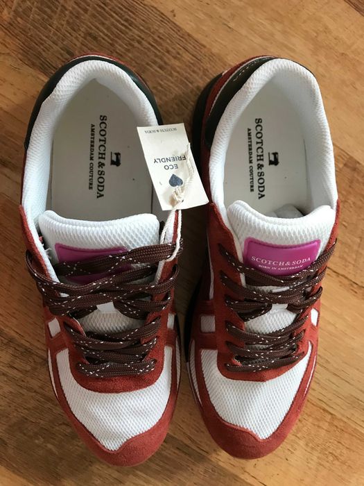 чисто нови оригинални мъжки кожени сникерси SCOTCH and SODA