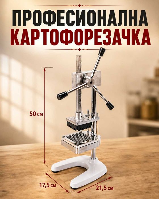 Картофорезачка професионална - 2 модела с комплект ножове