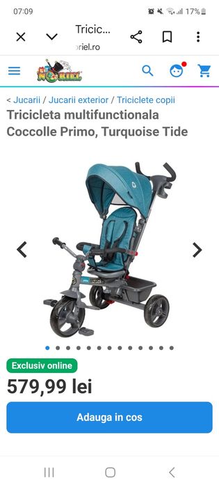 Carucior  Bicicleta + Cadou  Trotinetă